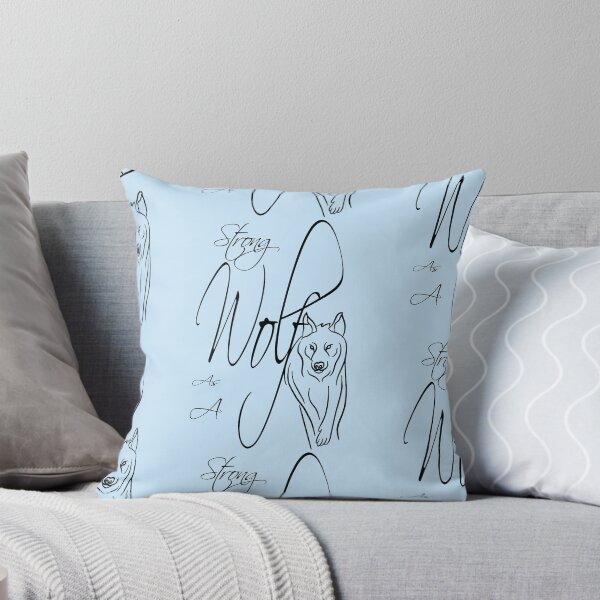 Item preview,  Be Strong As A Wolf Romantic,Wolf drawing for girl designed and sold by fatydesignspace.