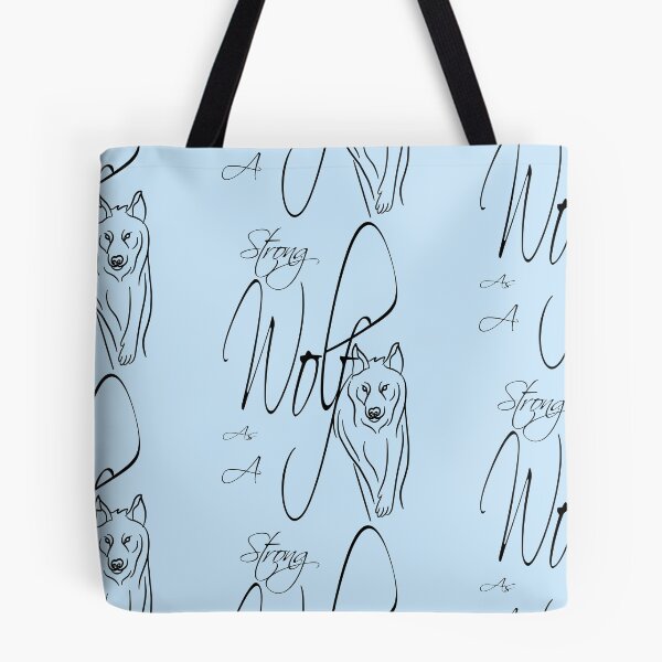 Item preview,  Be Strong As A Wolf Romantic,Wolf drawing for girl designed and sold by fatydesignspace.