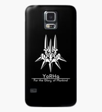 YoRHa + Motto Black Background Case/Skin for Samsung Galaxy