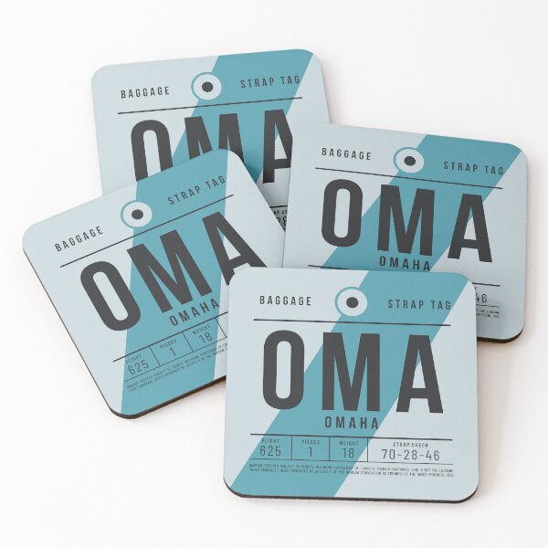 Item preview, Luggage Tag E - OMA Omaha Nebraska USA designed and sold by VoodooCircus.