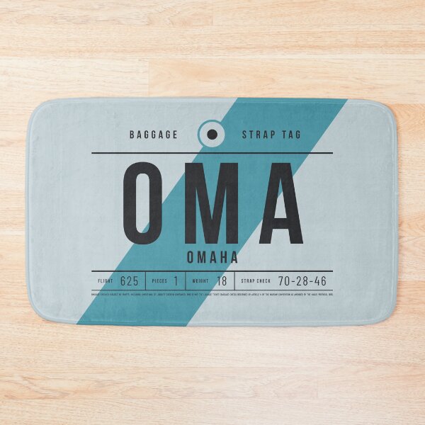 Item preview, Luggage Tag E - OMA Omaha Nebraska USA designed and sold by VoodooCircus.