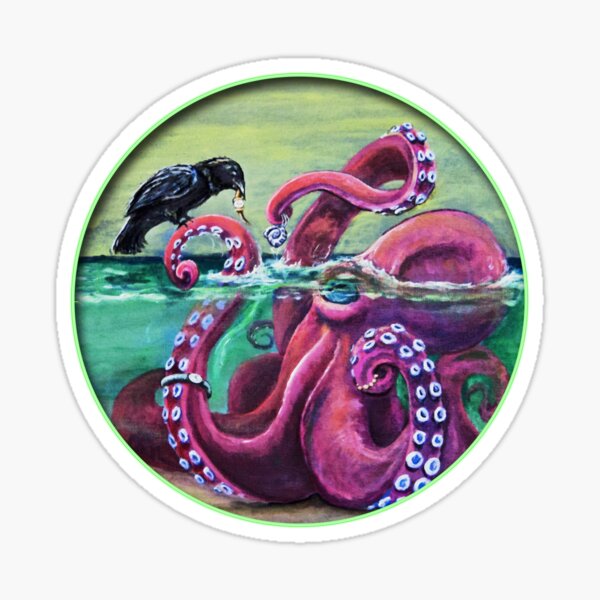 Item preview, The Octopus and The Raven designed and sold by Jeanette Koch.