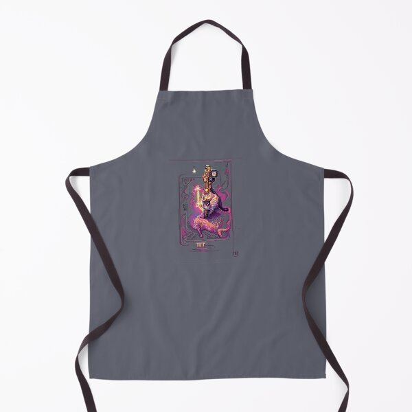 Item preview, cat with laser gun #7 animal tarot card designed and sold by AiAnimalCards.