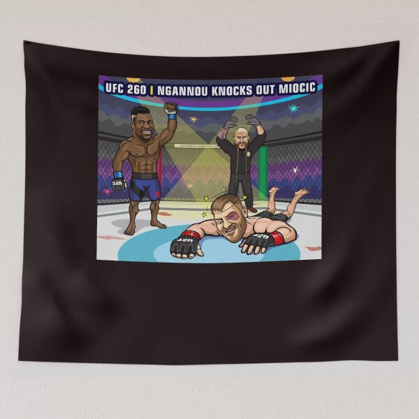 Item preview, FRANCIS NGANNOU KNOCKS OUT STIPE MIOCIC  designed and sold by MICHAELHELS.