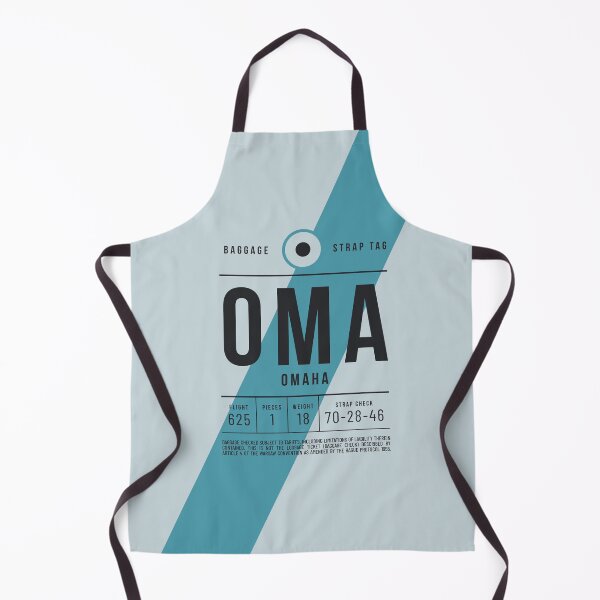Item preview, Luggage Tag E - OMA Omaha Nebraska USA designed and sold by VoodooCircus.