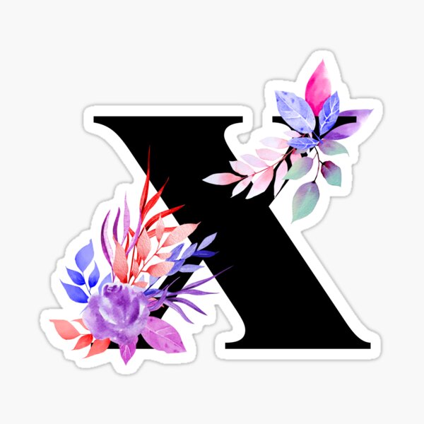 Capital letter X Sticker