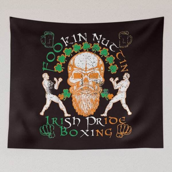 Item preview, Funny Fookin Nuttin Irish Pride Boxing, Mma Retro Shamrock  designed and sold by MICHAELHELS.