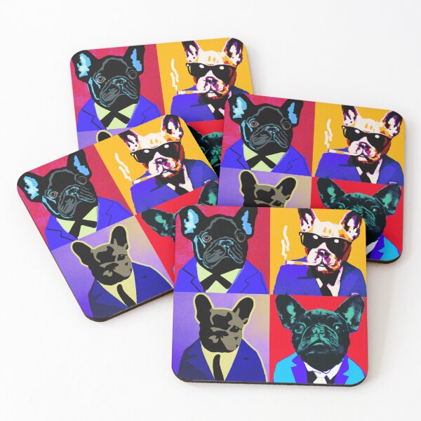 Item preview, Pop Art French Bulldogs designed and sold by PVSKI.
