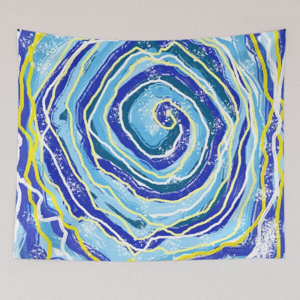 Item preview, Spiritual awakening Blue Abstract designed and sold by Tamas Das.