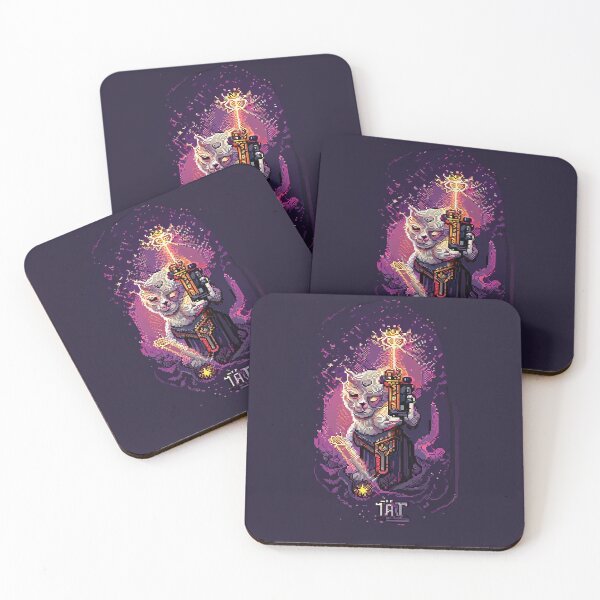 Item preview, cat with laser gun #12 animal tarot card designed and sold by AiAnimalCards.