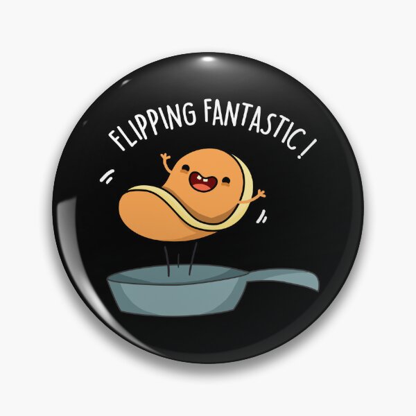 Item preview, Flipping Fantastic Funny Pancake Puns (Dark BG) designed and sold by punnybone.