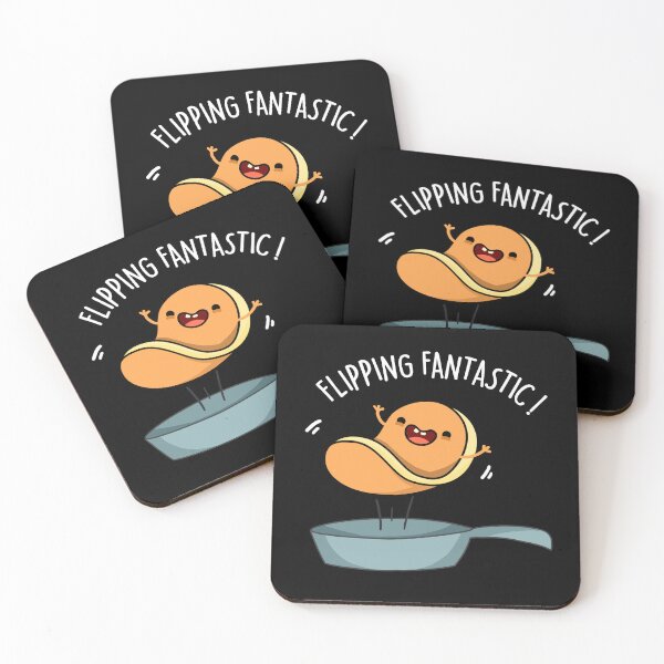 Item preview, Flipping Fantastic Funny Pancake Puns (Dark BG) designed and sold by punnybone.