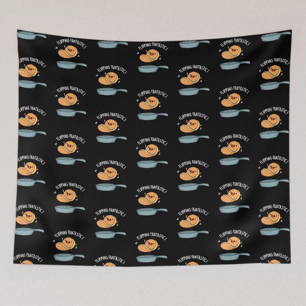 Item preview, Flipping Fantastic Funny Pancake Puns (Dark BG) designed and sold by punnybone.
