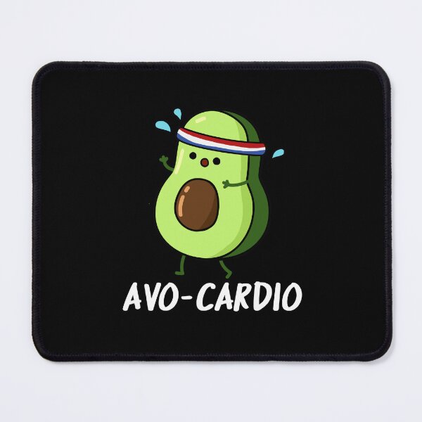 Item preview, Avoc-ardio Funny Avocado Puns (Dark BG) designed and sold by punnybone.