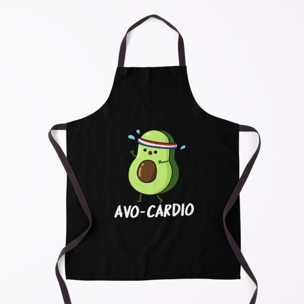 Item preview, Avoc-ardio Funny Avocado Puns (Dark BG) designed and sold by punnybone.