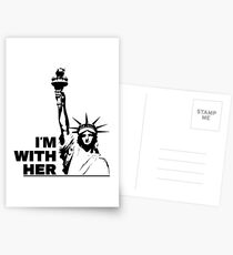 Statue of Liberty - I'm With Her Postcards