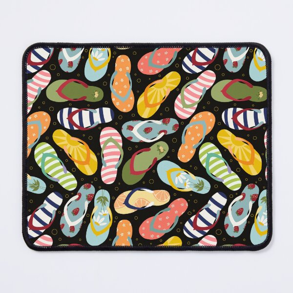 Item preview, Flip Flops on Black designed and sold by OranelloDesigns.