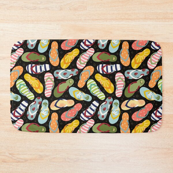 Item preview, Flip Flops on Black designed and sold by OranelloDesigns.