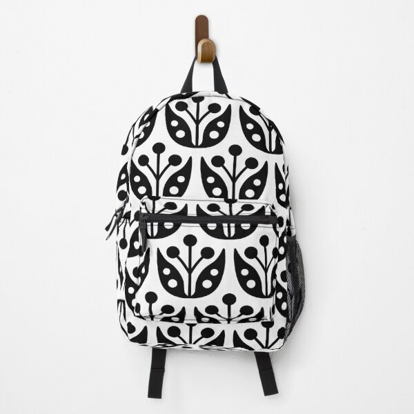 Item preview, Mid Century Modern Flower Pattern 551 Black and White designed and sold by tonymagnerart.
