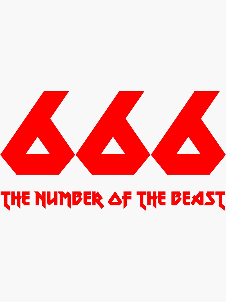 666-for-heavy-metal-fans-sticker-for-sale-by-michaelhels-redbubble