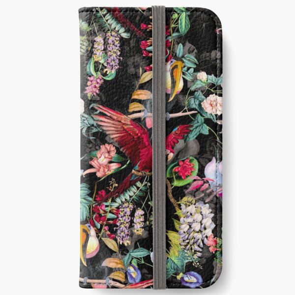 Floral and Birds IX iPhone Wallet