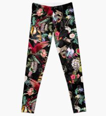 Floral and Birds IX Leggings