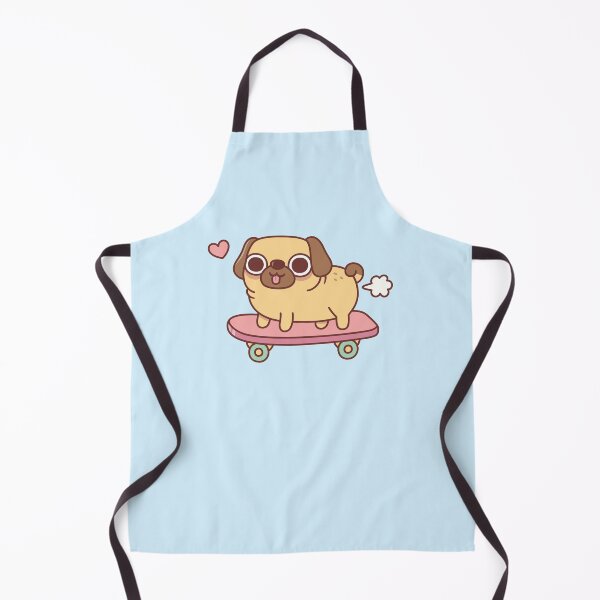 Item preview, Cute Farting Pug On Skateboard Funny designed and sold by rustydoodle.