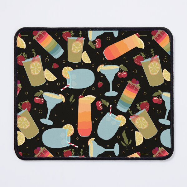 Item preview, Summer Cocktails on Black designed and sold by OranelloDesigns.