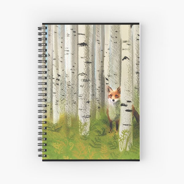 Item preview, Fox in an Autumn Birch Forest designed and sold by vinpauld.