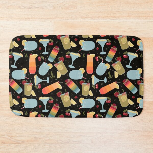 Item preview, Summer Cocktails on Black designed and sold by OranelloDesigns.