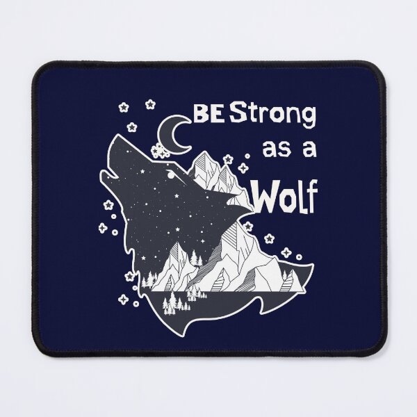 Item preview, Be Strong As A Wolf Under Moon Light designed and sold by fatydesignspace.