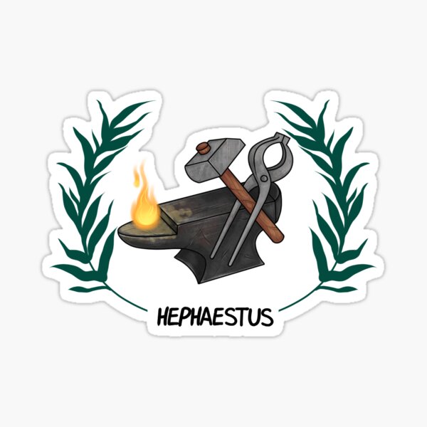 Hephaestus Inspired Cabin Symbol Sticker.