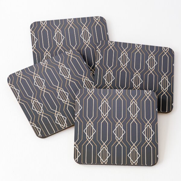 Item preview, Black Gatsby Art Deco Patterns  designed and sold by Tamas Das.