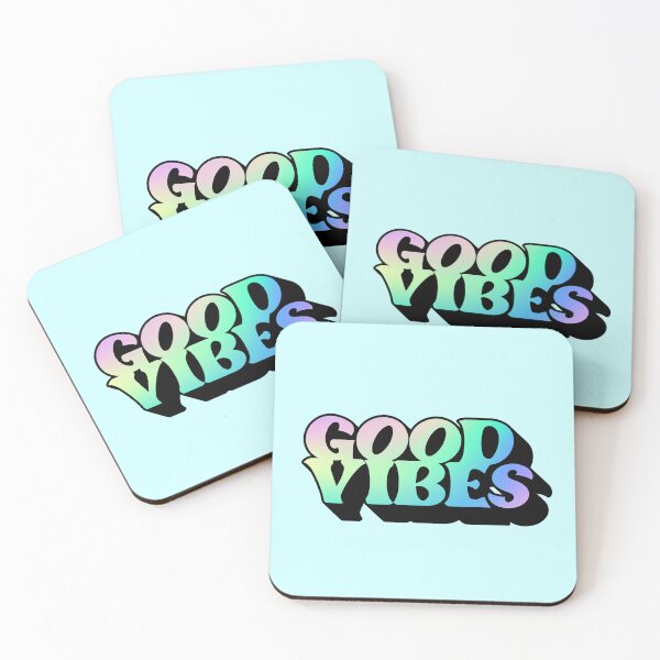 Item preview, Gradient Pastel Green Spectrum 3D Extruded Retro Vintage Serif Display Typography Good Vibes Quotes designed and sold by Cawaiico.
