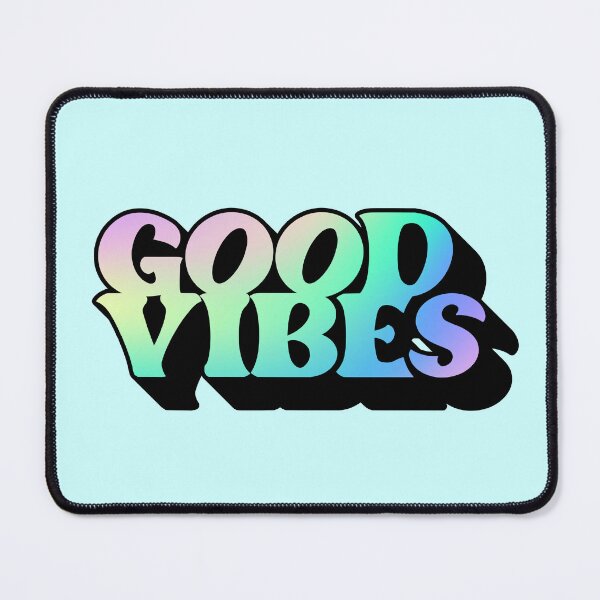 Item preview, Gradient Pastel Green Spectrum 3D Extruded Retro Vintage Serif Display Typography Good Vibes Quotes designed and sold by Cawaiico.