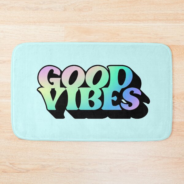 Item preview, Gradient Pastel Green Spectrum 3D Extruded Retro Vintage Serif Display Typography Good Vibes Quotes designed and sold by Cawaiico.