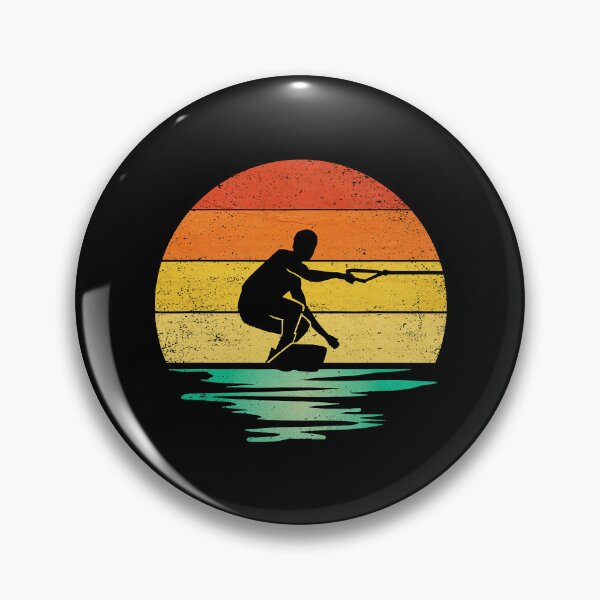 Item preview, Wakeboarding Retro Sunset Wakeboarding designed and sold by Bemumd-art.