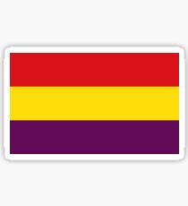 Pegatina Bandera de la Segunda República Española, España.
