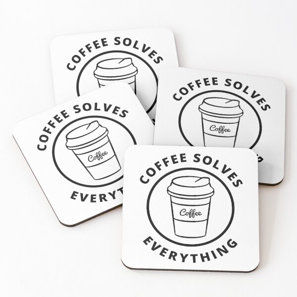 Item preview, Coffee Solves Everything. Funny Coffee Lover Gift designed and sold by That Cheeky Tee.