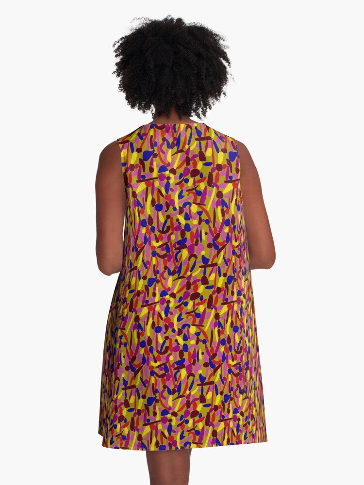 Thumbnail 3 von 4, A-Linien Kleid, Herbstblüte designt und verkauft von Carafine.