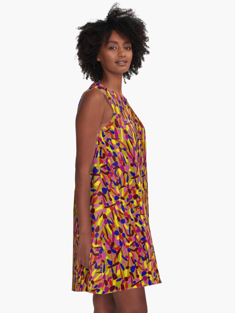 Thumbnail 2 von 4, A-Linien Kleid, Herbstblüte designt und verkauft von Carafine.