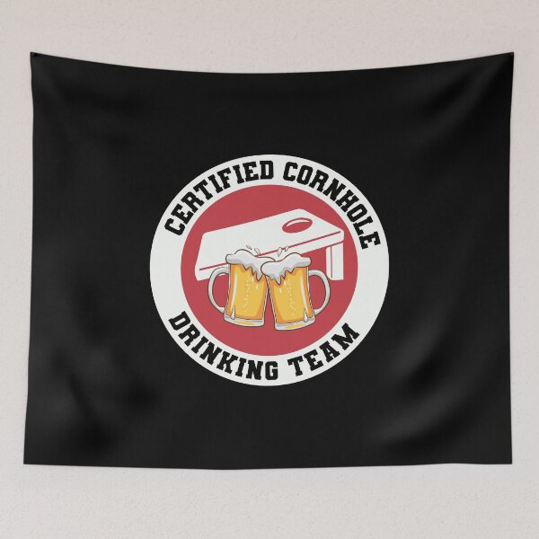 Item preview, Cornhole Drinking Bean Bag Toss Outdoor Lawn Game designed and sold by TastefulTees.