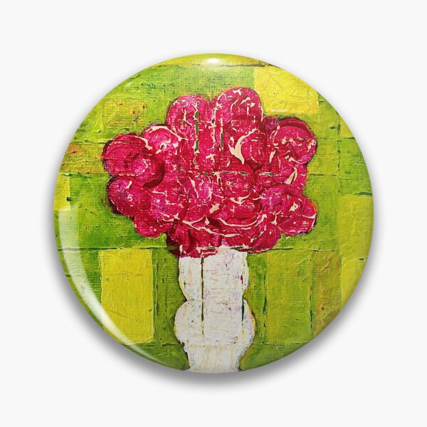 Artikelvorschau, Blumen auf grünem Gitter entworfen und verkauft von EllieMonroe.