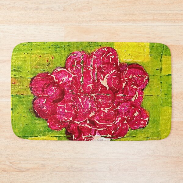 Item preview, FLORAL ON GREEN GRID designed and sold by EllieMonroe.