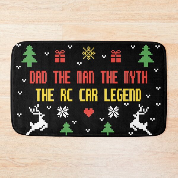 Item preview, Dad the man the myth the rc car legend, Christmas ugly lovely sweater colored, rc car racing games competition, remote control cars lover designed and sold by SGS-.