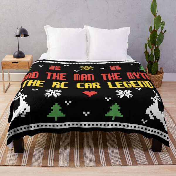 Item preview, Dad the man the myth the rc car legend, Christmas ugly lovely sweater colored, rc car racing games competition, remote control cars lover designed and sold by SGS-.