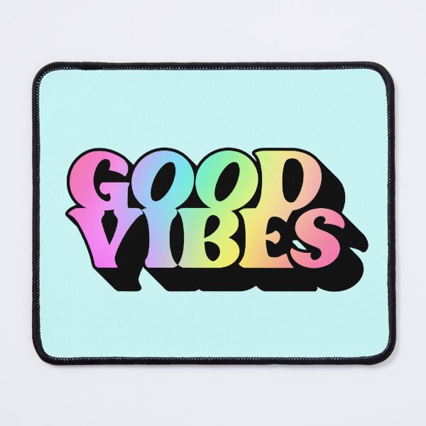 Item preview, Gradient Rainbow Pink Spectrum 3D Extruded Retro Vintage Serif Display Typography Good Vibes Quotes designed and sold by Cawaiico.