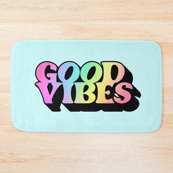 Item preview, Gradient Rainbow Pink Spectrum 3D Extruded Retro Vintage Serif Display Typography Good Vibes Quotes designed and sold by Cawaiico.