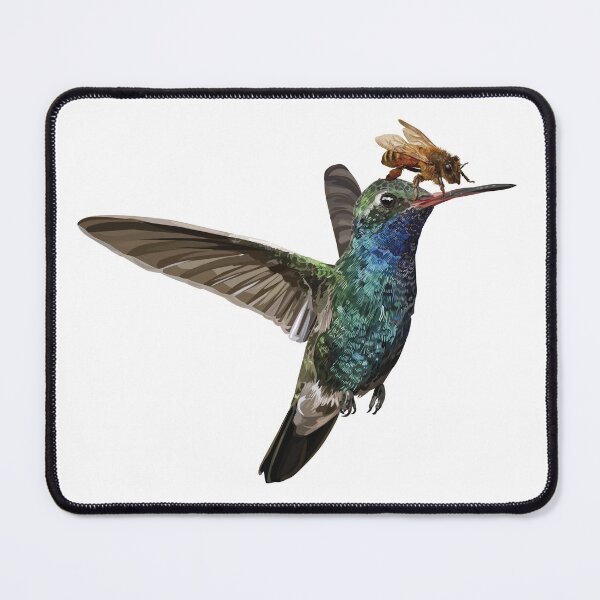 Item preview, Bee and Hummingbird designed and sold by obscurite.
