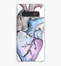 Anatomical Blue Heart Case/Skin for Samsung Galaxy
